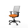 PIQUERAS Y CRESPO Silla de oficina Haches Naranja y Blanco