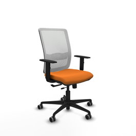 PIQUERAS Y CRESPO Silla de oficina Haches Naranja y Blanco