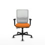 PIQUERAS Y CRESPO Silla de oficina Haches Naranja y Blanco
