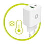 Mobile Origin MO12 Cargador de Pared PD20W Blanco con 1x USB-A y 1x USB-C
