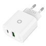 Mobile Origin MO12 Cargador de Pared PD20W Blanco con 1x USB-A y 1x USB-C
