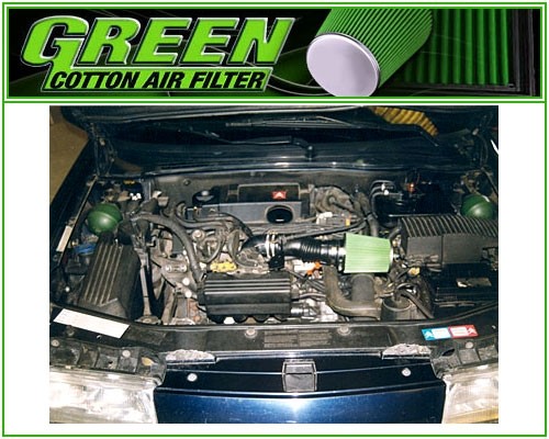 Green Filters Kit Admision Directa P161 Mejor Flujo de Aire y Respuesta de Acelerador