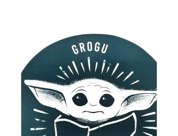 Wondee Alfombrilla Ratón Gel Ergonómica Mandalorian Grogu Star Wars Antideslizante Cómoda Lavable 250x20x230 mm