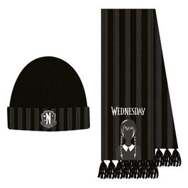 Tu:T.Unica Conjunto 2 Piezas Bufanda Wednesday Negro