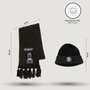 Cerdá Conjunto de 2 Piezas Gorro y Bufanda Wednesday Negro