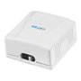Logilink Caja de superficie 2 conectores RJ45 Cat. 6A Apantallada 10 Gigabit Ethernet PoE PoE+