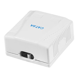 Logilink Caja de superficie 2 conectores RJ45 Cat. 6a apantallado