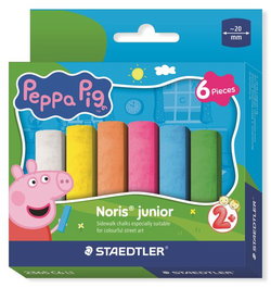 STAEDTLER Tizas de Colores Noris Junior Peppa Pig Set de 5