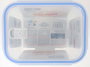 Inde Fiambrera Honda Rectangular con Válvula, 2350 ml (6 Unidades)