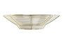 DKD Home Decor Centro de Mesa Metal y Cerámica Dorado Brillante