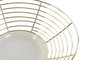 DKD Home Decor Centro de Mesa Metal y Cerámica Dorado Brillante