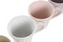 DKD Home Decor Set de Tazas de Porcelana New Bone Surtidas