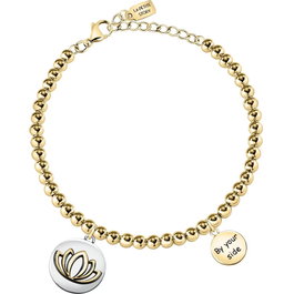 La Petite Story Pulsera LPS05ARR69 de Acero Inoxidable Dorado