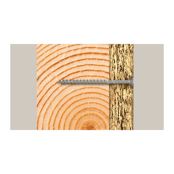 Fischer Power-Fast II 5,0x60 mm Tornillos para madera Cabeza plana, Rosca parcial