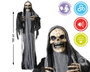 Atosa Figura Esqueleto Gigante con Capa Negra 180cm con Luz y Sonido