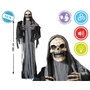Atosa Figura Esqueleto Gigante con Capa Negra 180cm con Luz y Sonido