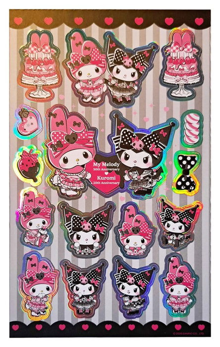 Sanrio Pegatinas Pink Black Party Series