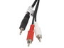 Lanberg Cable de Audio Estéreo Jack 3,5mm a 2x RCA 5m Negro