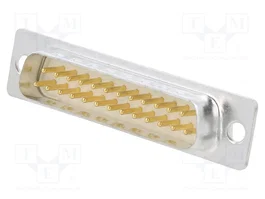 HARTING Conector D-Sub macho de 25 pines para transferencia de datos