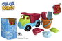 Color Baby Camion de Playa 30 cm con Pala, Rastrillo, Cubo y 3 Moldes para Niños +18 Meses