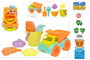 Color Baby Camion de Playa 30 cm con Pala, Rastrillo, Cubo y 3 Moldes para Niños +18 Meses