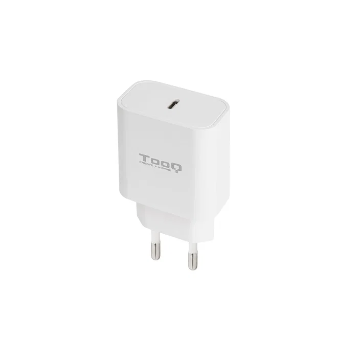 TooQ Cargador de Pared USB-C PD 20W, Cargador Rápido con 1 Puerto Tipo-C, Blanco, TQWC-PDUSBC20W TooQ Cargador de Pared USB-C PD 20W, Cargador Rápido con 1 Puerto Tipo-C, Blanco, TQWC-PDUSBC20W