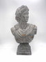 DKD Home Decor Figura de Busto en Fibra de Vidrio Gris 36x18x58,5 cm