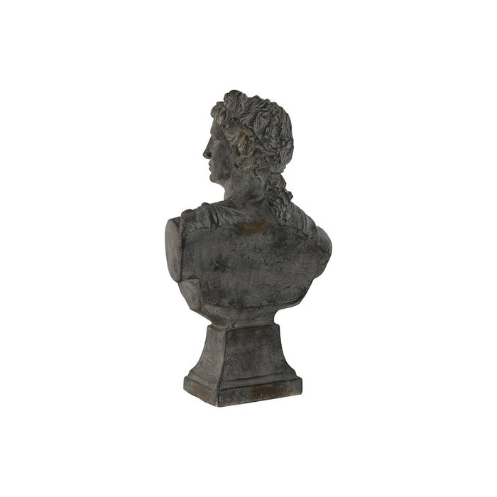 DKD Home Decor Figura de Busto en Fibra de Vidrio Gris 36x18x58,5 cm