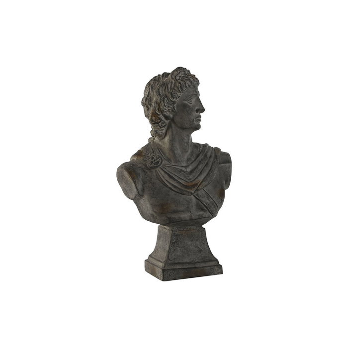 DKD Home Decor Figura de Busto en Fibra de Vidrio Gris 36x18x58,5 cm