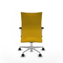 PIQUERAS Y CRESPO Silla Albacete Confidente Amarillo con Mecanismo Sincro y Base de Aluminio