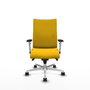PIQUERAS Y CRESPO Silla Albacete Confidente Amarillo con Mecanismo Sincro y Base de Aluminio