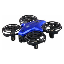 AMEWI DRE Drohne Sparrow, Dron con Cámara Azul para Principiantes 8+ Años, RTF, 2.4 GHz, 6 Min de Vuelo, 300 mAh, Ref. 25326