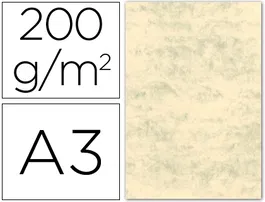 Michel Cartulina DIN A3 200 gr Gris Paquete de 100 Hojas