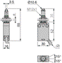 TELEMECANIQUE SENSORS XCMD21F2L1 Interruptor de fin de carrera NO + NC