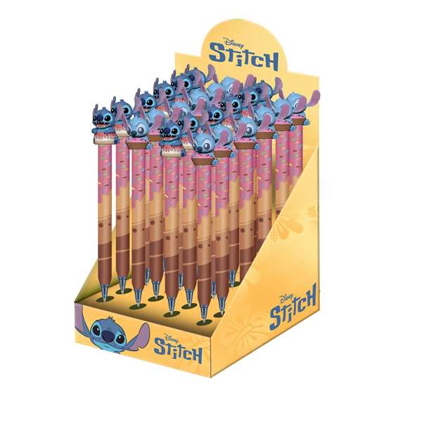 Karactermania Expositor M con 24 Bolígrafos Lilo y Stitch Mix 21,5 x13,7 x18 cm - Modelos Surtidos