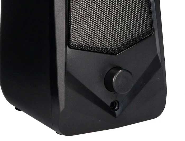 Q-connect Altavoces Bluetooth con Iluminación RGB 2x3W Control de Volumen Color Negro para PC y Consola