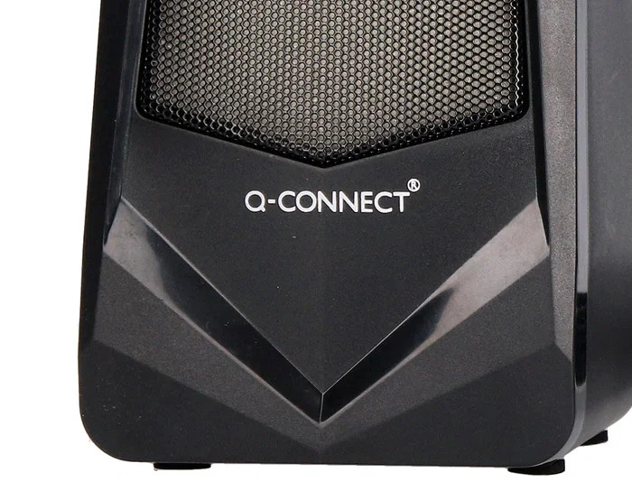 Q-connect Altavoces Bluetooth con Iluminación RGB 2x3W Control de Volumen Color Negro para PC y Consola