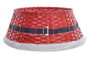 DKD Home Decor Base Árbol Mimbre Madera 70x70x28 Papá Noel Rojo