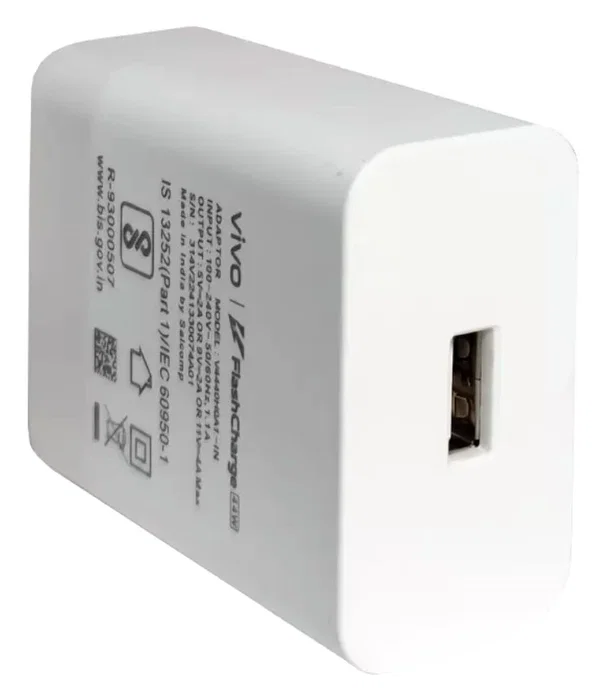 Vivo Cargador de Pared FlashCharger 44W Blanco Vivo Cargador de Pared FlashCharger 44W Blanco