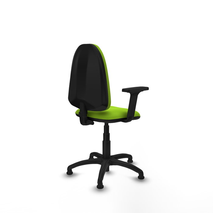 PIQUERAS Y CRESPO Silla de oficina Aýna color Pistacho con brazos 2D