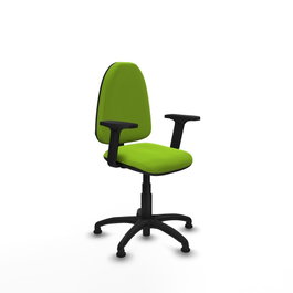PIQUERAS Y CRESPO Silla de oficina Aýna color Pistacho con brazos 2D