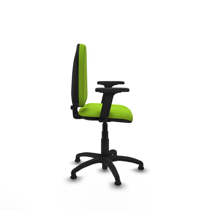 PIQUERAS Y CRESPO Silla de oficina Aýna color Pistacho con brazos 2D