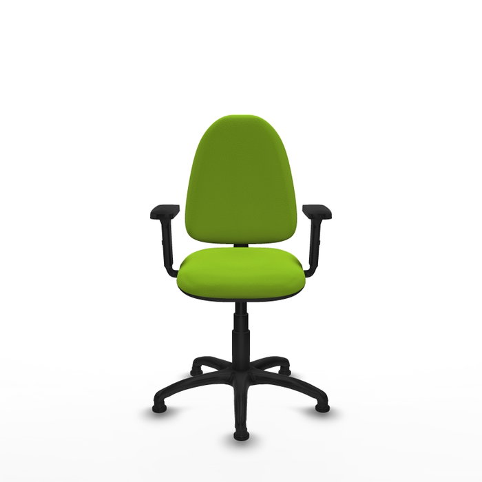 PIQUERAS Y CRESPO Silla de oficina Aýna color Pistacho con brazos 2D