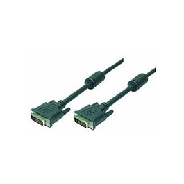 LogiLink Cable DVI-D Macho a Macho 2 metros, 24+1 pines, DVI-D a DVI-D, Negro