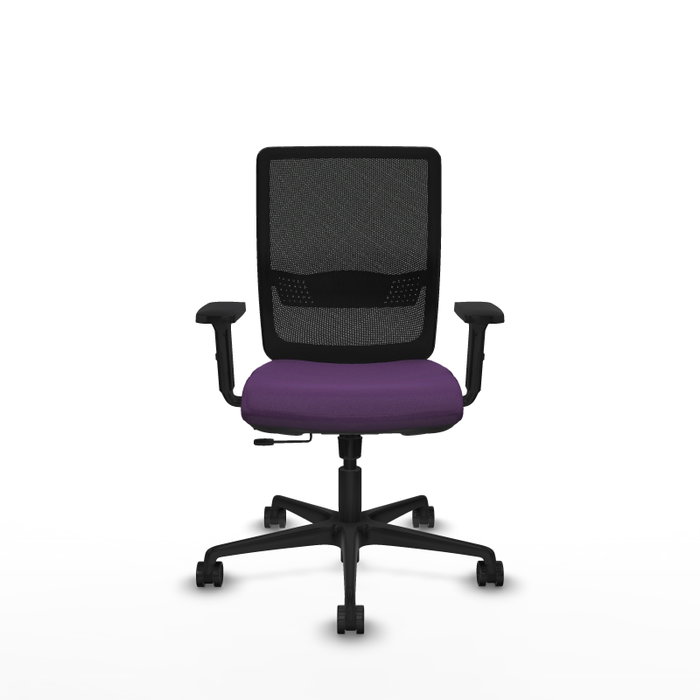 PIQUERAS Y CRESPO Silla de oficina Haches con mecanismo Sincro/Traslack Morado/Negro
