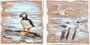 DKD Home Decor Cuadro Lienzo Pino 45x45 cm Aves Surtido de 2 Unidades