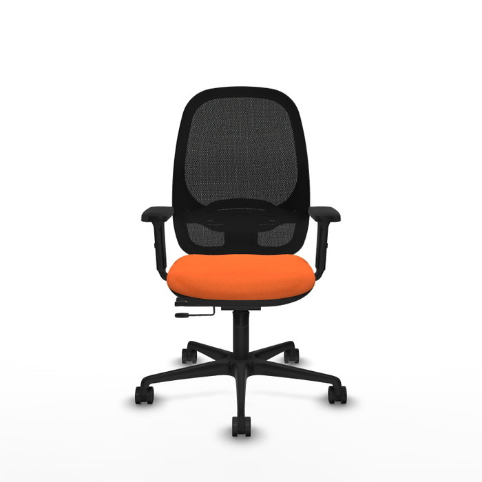 PIQUERAS Y CRESPO Silla de oficina Cilanco Naranja y Negro
