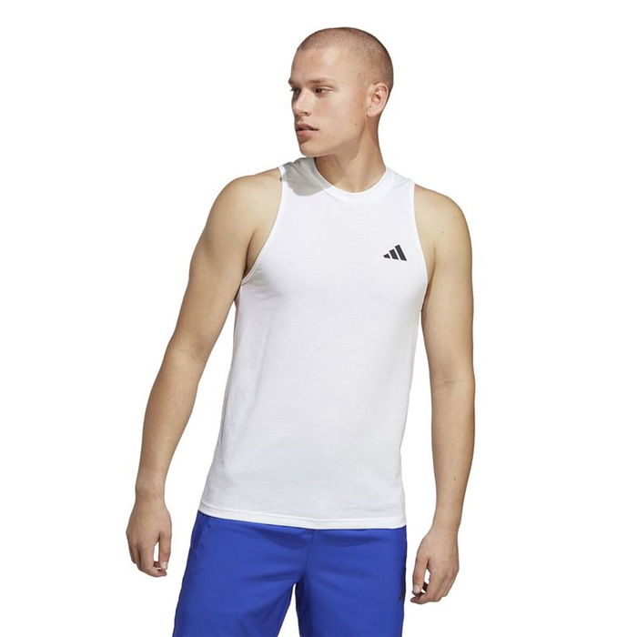 Camiseta para Hombre sin Mangas Adidas Training Essentials Blanco 9-10 Años Camiseta para Hombre sin Mangas Adidas Training Essentials Blanco 9-10 Años