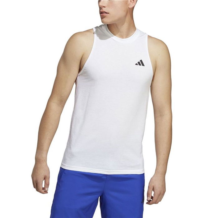 Camiseta para Hombre sin Mangas Adidas Training Essentials Blanco 9-10 Años Camiseta para Hombre sin Mangas Adidas Training Essentials Blanco 9-10 Años