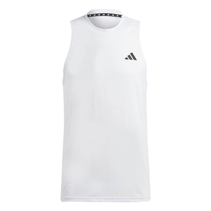 Camiseta para Hombre sin Mangas Adidas Training Essentials Blanco 9-10 Años Camiseta para Hombre sin Mangas Adidas Training Essentials Blanco 9-10 Años